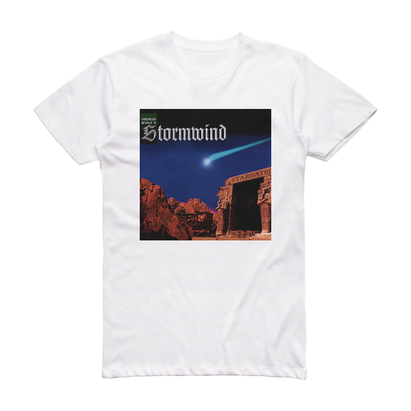 Stormwind Stargate Album Cover T-Shirt White