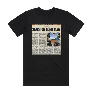 Stars on 45 Stars On Long Play Album Cover T-Shirt Black