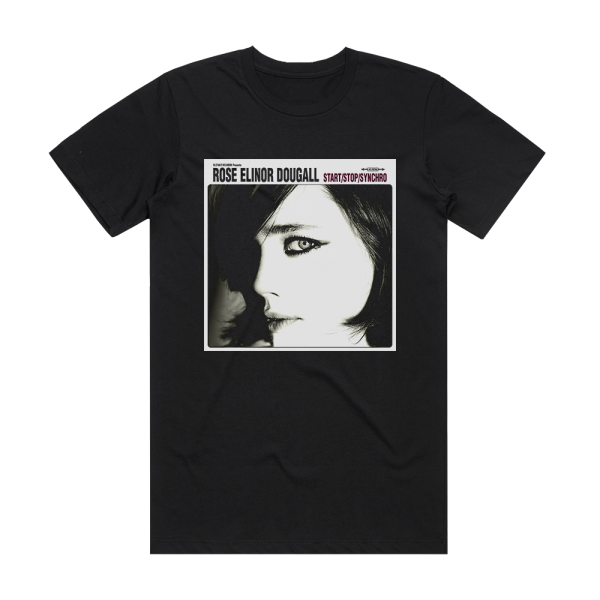 Rose Elinor Dougall Startstopsynchro Album Cover T-Shirt Black