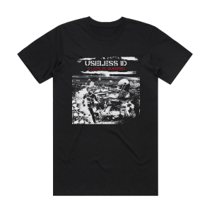 Useless ID State Is Burning Album Cover T-Shirt Black