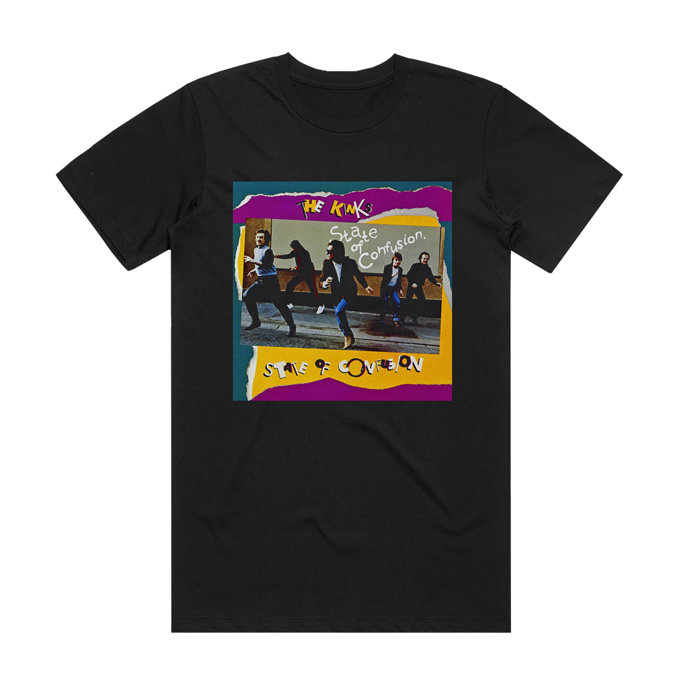 The Kinks State Of Confusion Album Cover T-Shirt Black – ALBUM COVER T ...