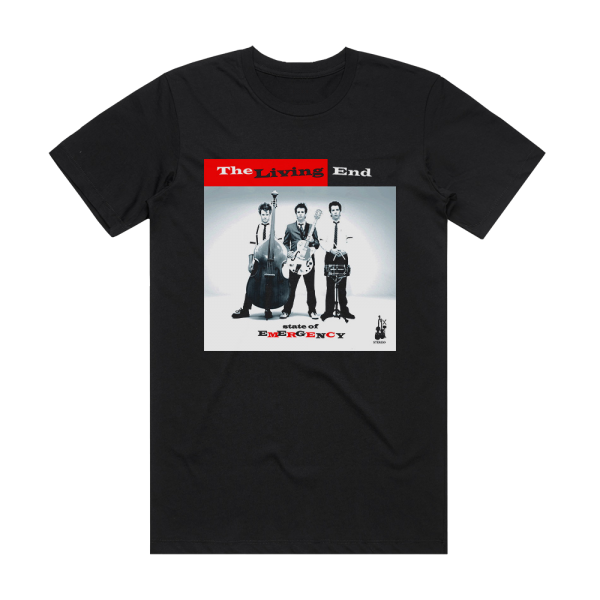 The Living End State Of Emergency Album Cover T-Shirt Black