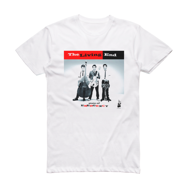 The Living End State Of Emergency Album Cover T-Shirt White