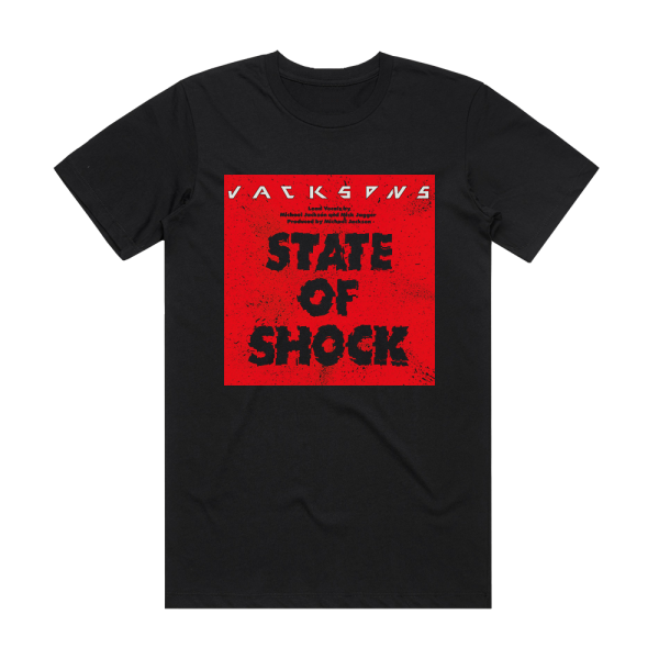 The Jackson 5 State Of Shock Album Cover T-Shirt Black