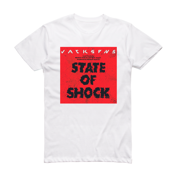 The Jackson 5 State Of Shock Album Cover T-Shirt White