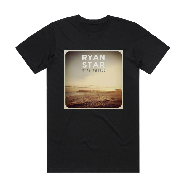 Ryan Star Stay Awhile Album Cover T-Shirt Black