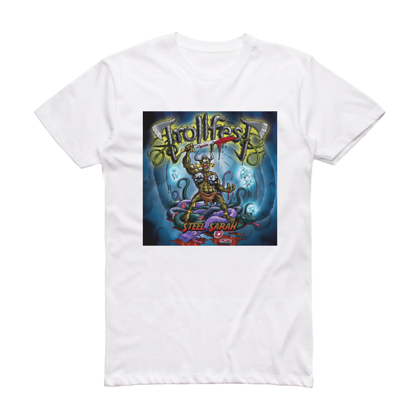 TrollfesT Steel Sarah Album Cover T-Shirt White