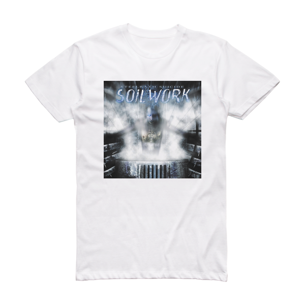 Soilwork Steelbath Suicide Album Cover T-Shirt White