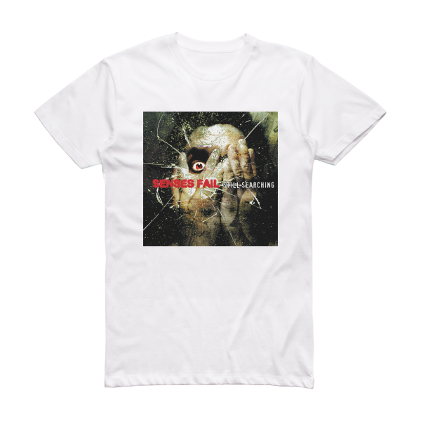 Senses Fail Still Searching Album Cover T-Shirt White