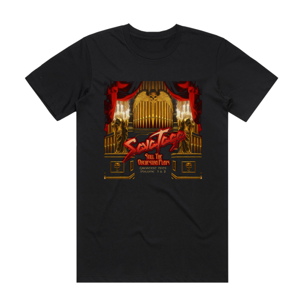 Savatage Still The Orchestra Plays Greatest Hits Volume 1 2 Album Cover T-Shirt Black