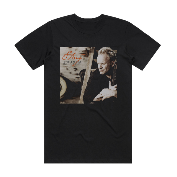 Sting Stolen Car Album Cover T-Shirt Black