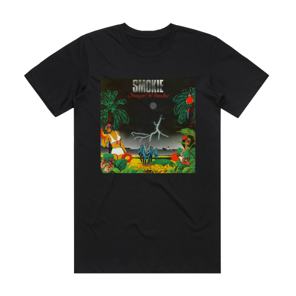 Smokie Strangers In Paradise Album Cover T-Shirt Black