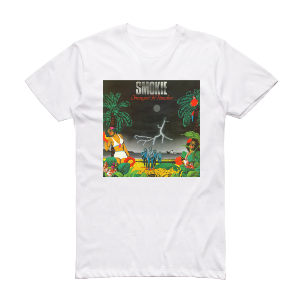 Smokie Strangers In Paradise Album Cover T-Shirt White