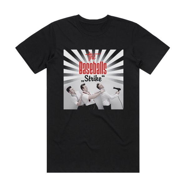 The Baseballs Strike 2 Album Cover T-Shirt Black