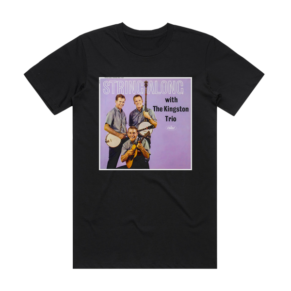 The Kingston Trio String Along Album Cover T-Shirt Black