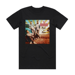 The Baseballs Strings N Stripes Album Cover T-Shirt Black