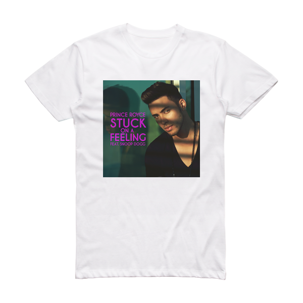 Prince Royce Stuck On A Feeling Album Cover T-Shirt White