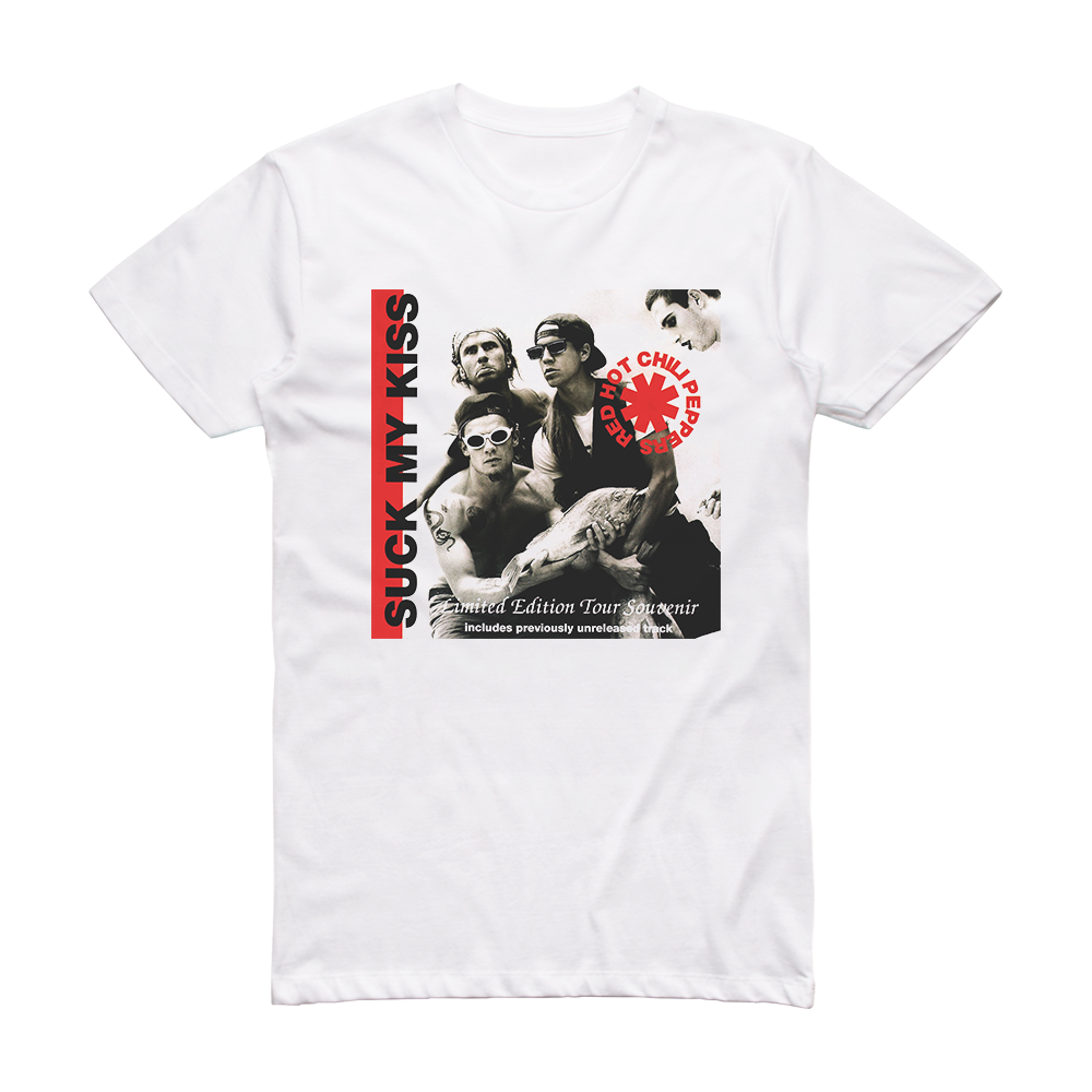 Red Hot Peppers Suck My Kiss Cover White – ALBUM T-SHIRTS