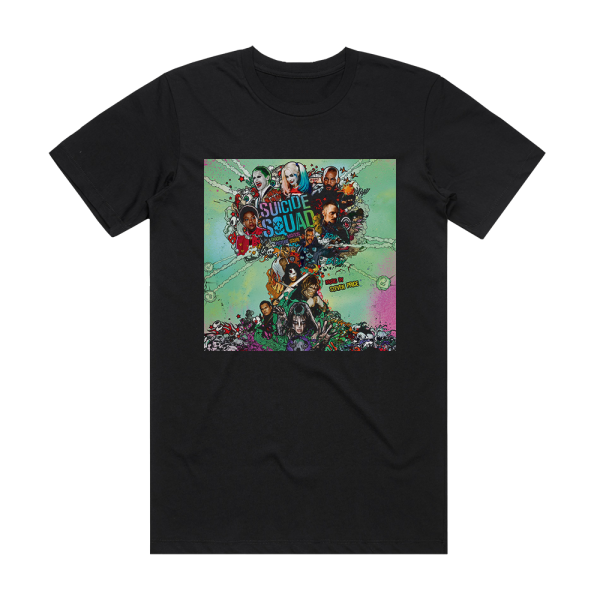 Steven Price Suicide Squad Album Cover T-Shirt Black