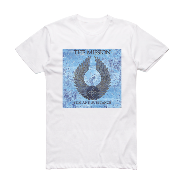 The Mission Sum And Substance 1 Album Cover T-Shirt White