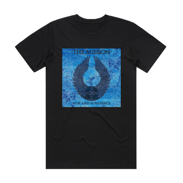 The Mission Sum And Substance 2 Album Cover T-Shirt Black