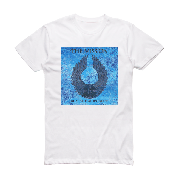 The Mission Sum And Substance 2 Album Cover T-Shirt White