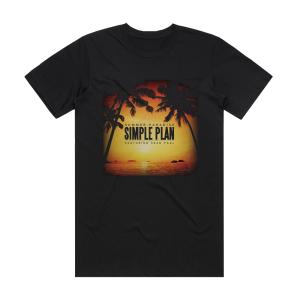 Simple Plan Summer Paradise 2 Album Cover T-Shirt Black