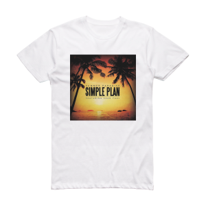 Simple Plan Summer Paradise 2 Album Cover T-Shirt White