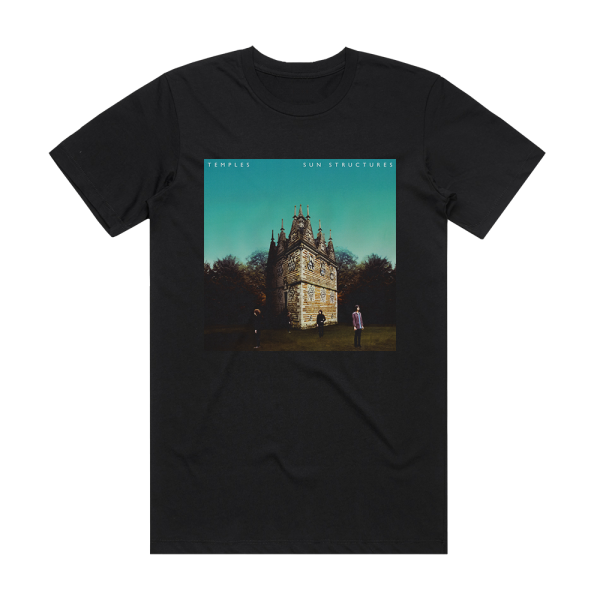Temples Sun Structures 2 Album Cover T-Shirt Black