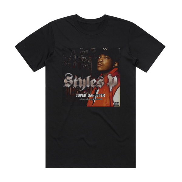 Styles P Super Gangster Extraordinary Gentleman Album Cover T-Shirt Black