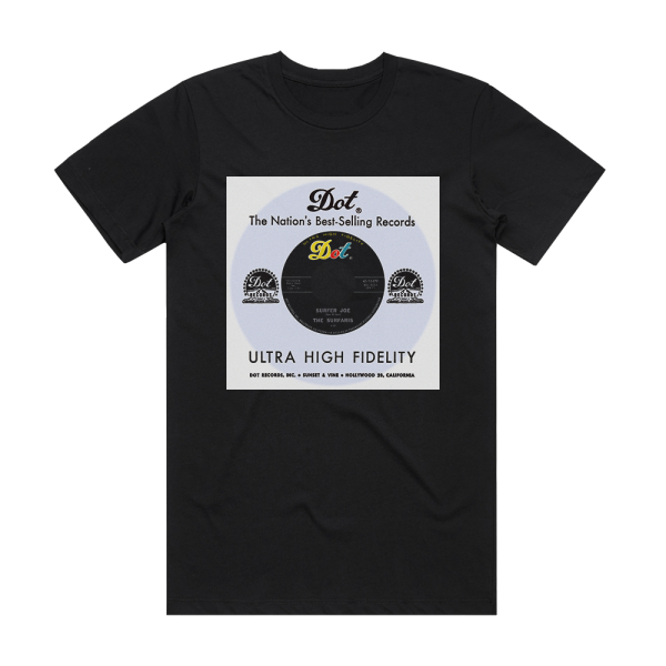 The Surfaris Surfer Joe Wipe Out 1 Album Cover T-Shirt Black
