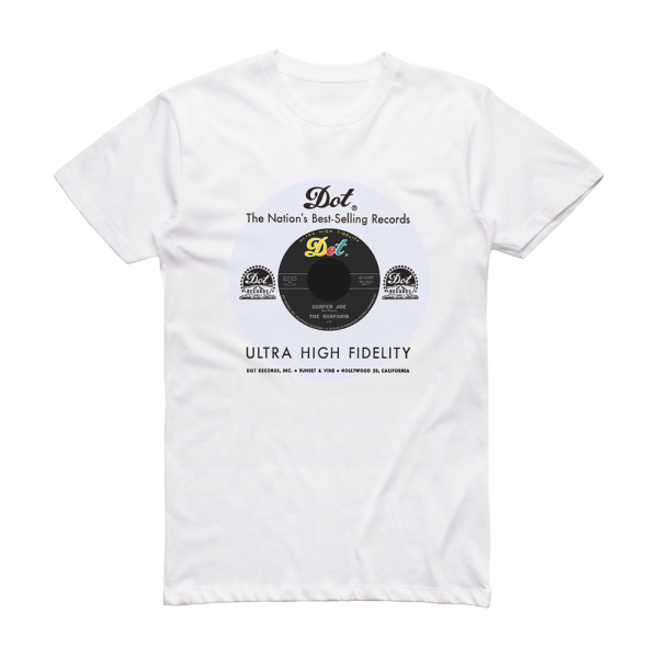 The Surfaris Surfer Joe Wipe Out 1 Album Cover T-Shirt White