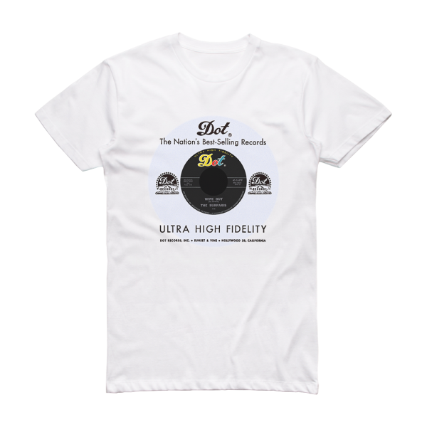 The Surfaris Surfer Joe Wipe Out 2 Album Cover T-Shirt White