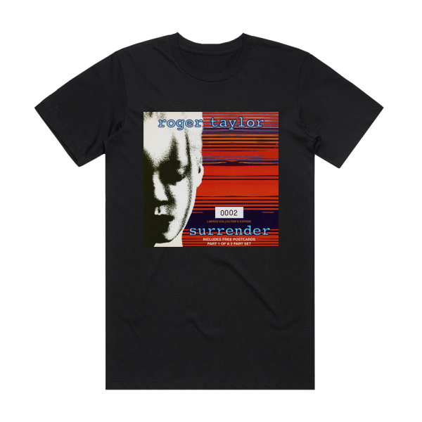 Roger Taylor Surrender 1 Album Cover T-Shirt Black