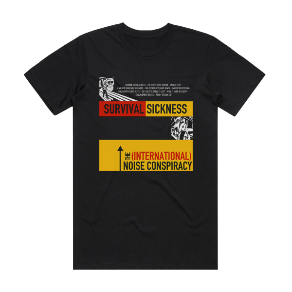 The International Noise Conspiracy Survival Sickness Album Cover T-Shirt Black