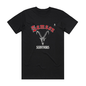 Samson Survivors Album Cover T-Shirt Black