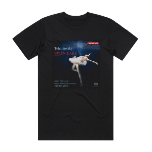 Pyotr Ilyich Tchaikovsky Swan Lake Complete Album Cover T-Shirt Black