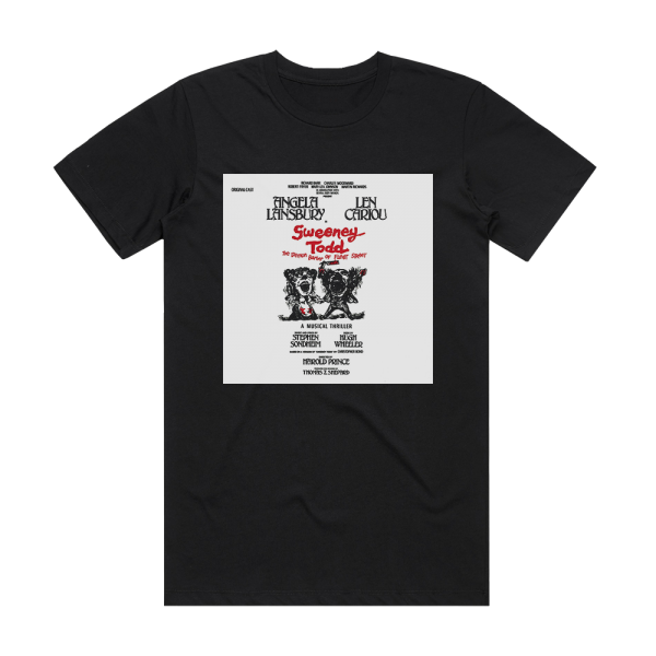 Stephen Sondheim Sweeney Todd The Demon Barber Of Fleet Street Album Cover T-Shirt Black