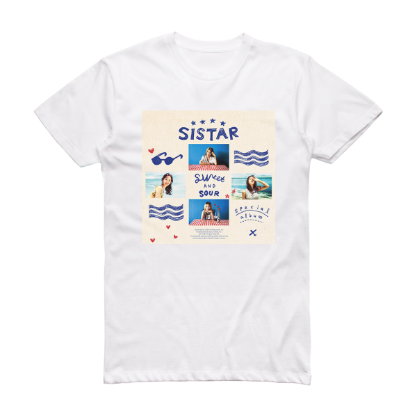 Sistar Sweet Sour Album Cover T-Shirt White
