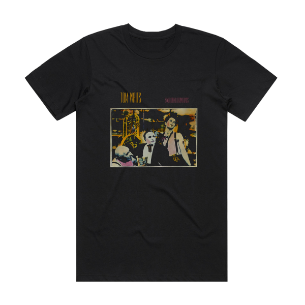 Tom Waits Swordfishtrombones Album Cover T-Shirt Black