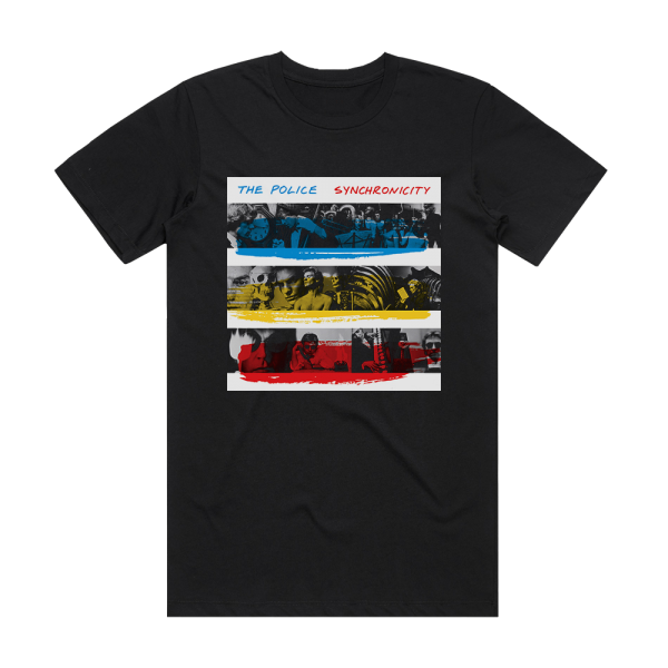 The Police Synchronicity 3 Album Cover T-Shirt Black