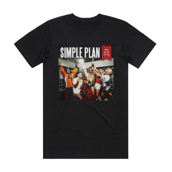 Simple Plan Taking One For The Team Album Cover T-Shirt Black