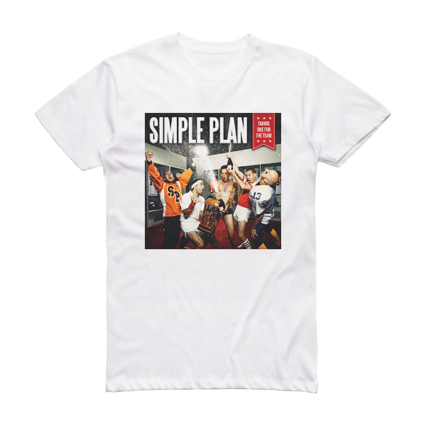 Simple Plan Taking One For The Team Album Cover T-Shirt White