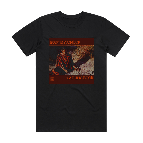 Stevie Wonder Talking Book Album Cover T-Shirt Black