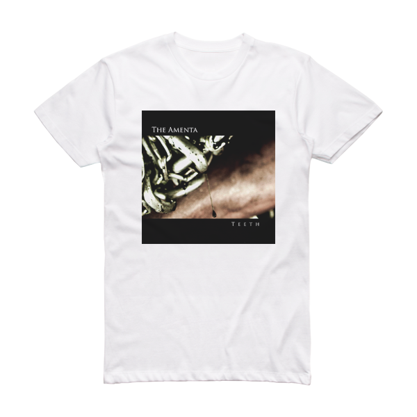 The Amenta Teeth Album Cover T-Shirt White
