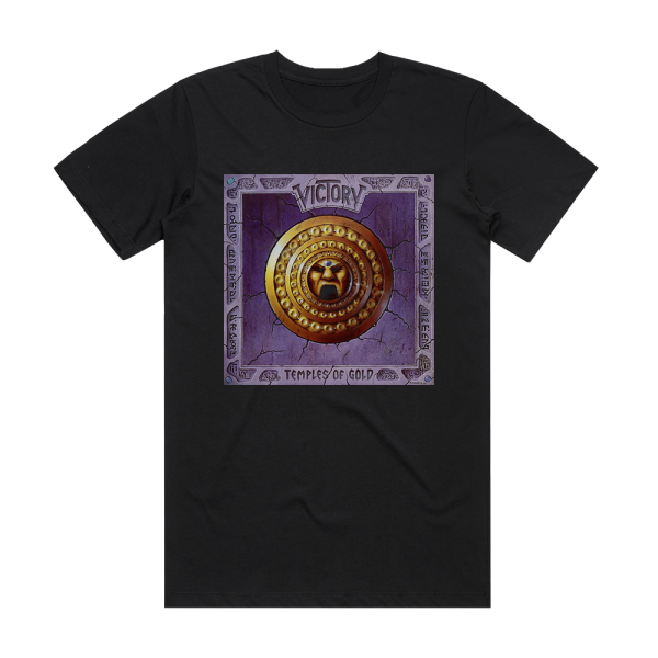 Victory Temples Of Gold Album Cover T-Shirt Black