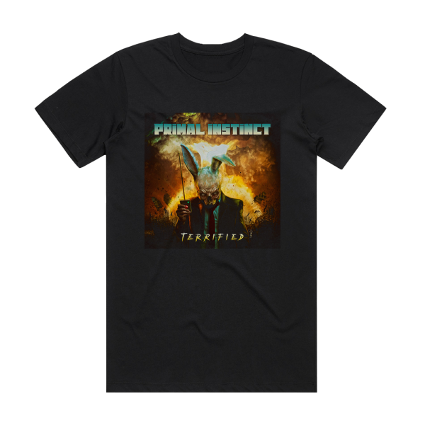 Primal instinct Terrified Album Cover T-Shirt Black