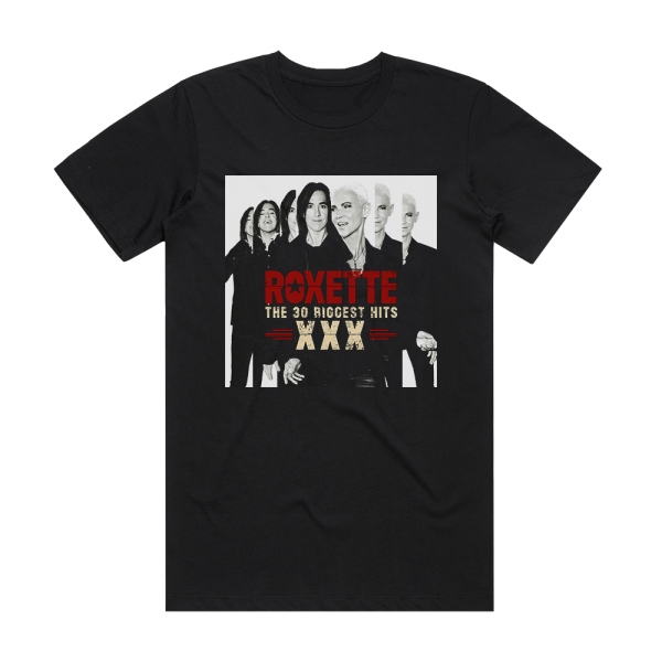 Roxette The 30 Biggest Hits Xxx Album Cover T-Shirt Black