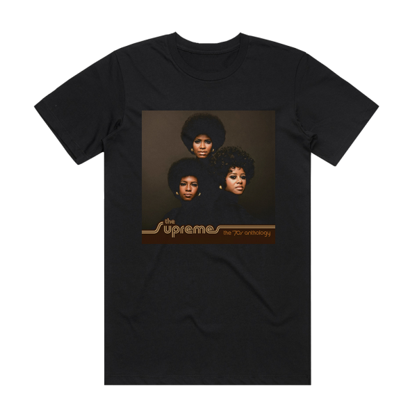 The Supremes The 70S Anthology Album Cover T-Shirt Black