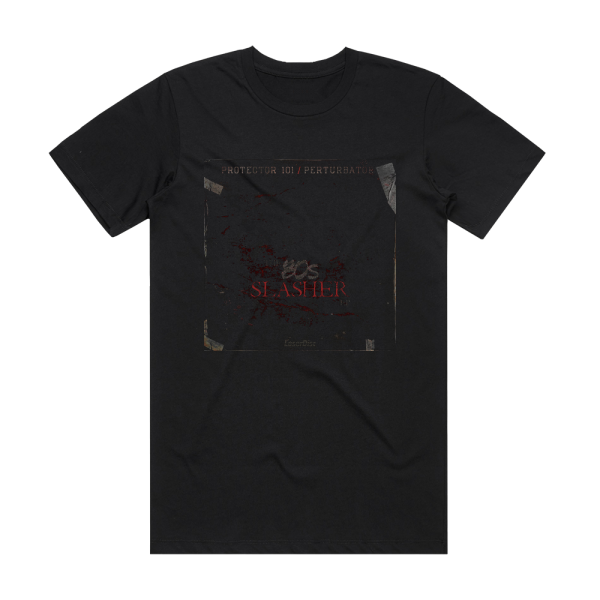 Protector 101 The 80S Slasher Album Cover T-Shirt Black